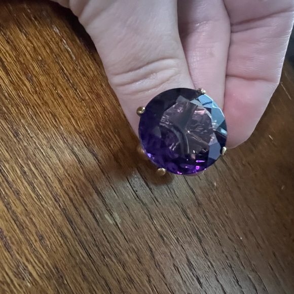 jumbo amethyst gemstone alchemia gold ring